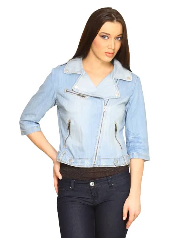 Forever New Women Vintage Blue Jackets