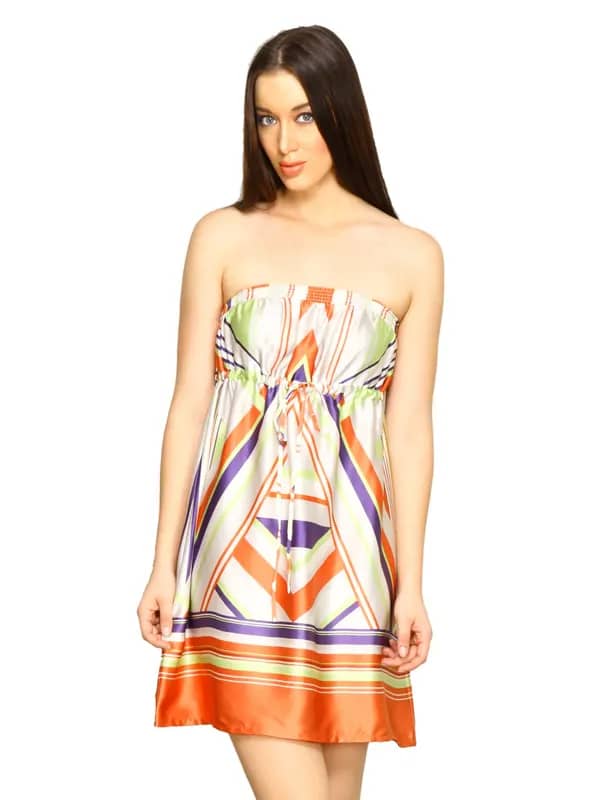 Forever New Women GeoPrint Multi Coloured Dress
