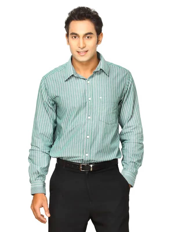 Indigo Nation Men Check Me Out Green Shirts