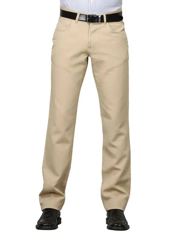 Scullers Men Scul Beige Trousers