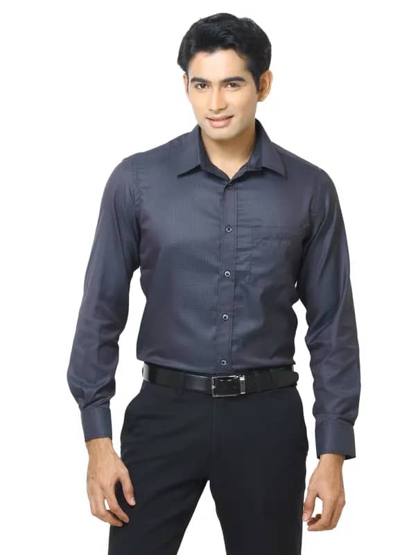 Indigo Nation Men Bling Blue Shirts
