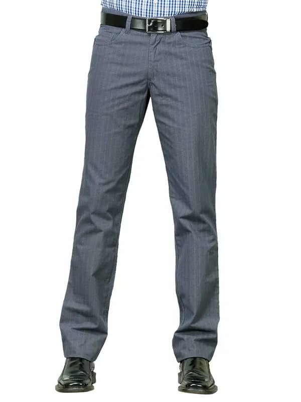 Indigo Nation Men ID Printed Navy Blue Trousers