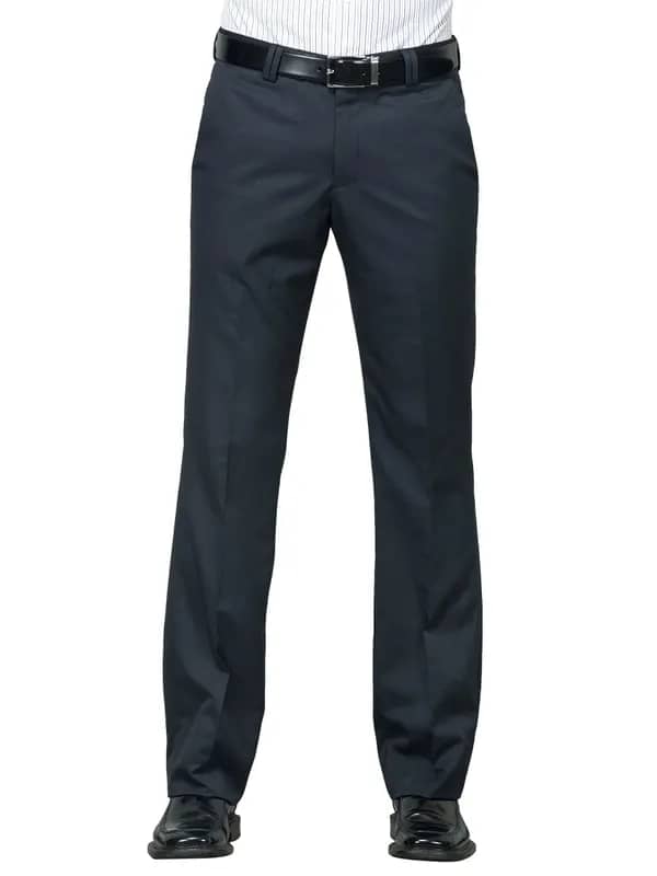 Indigo Nation Men TR Yarn Dyed Black Trousers