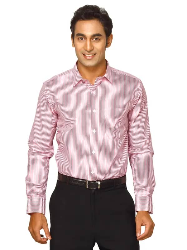 Mark Taylor Men Solid White Shirts