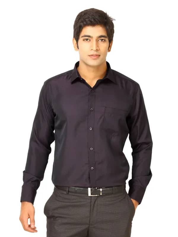 John Miller Men Purple shimmer Shirts
