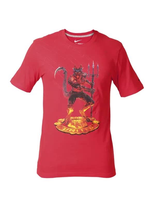 Nike Men Manu Auth Graphic Red T-Shirts