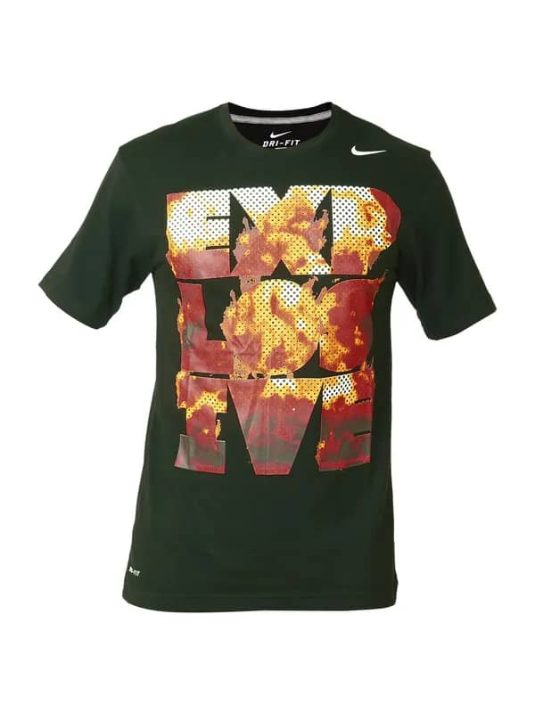 Nike Men As Explovise Black T-Shirts