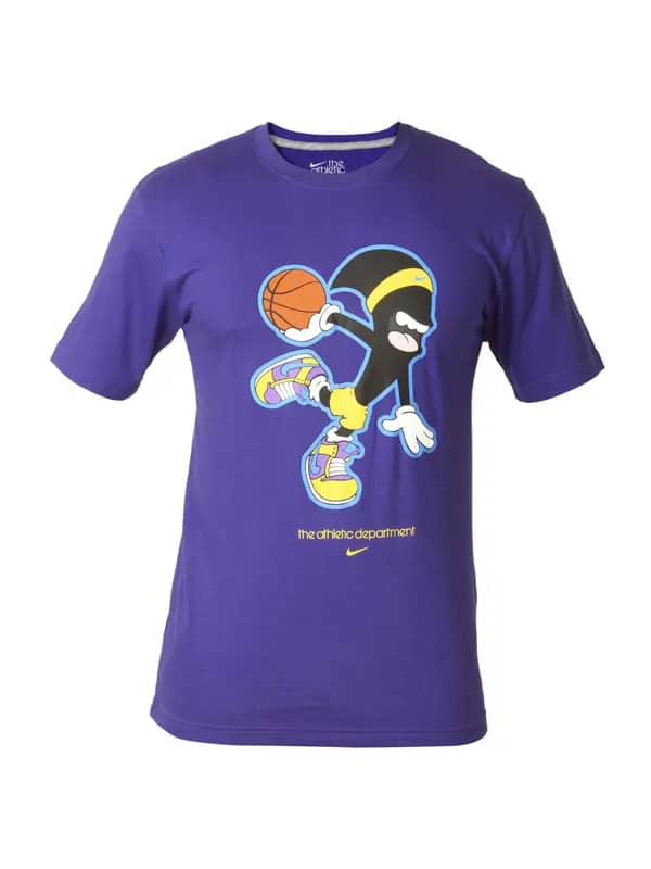 Nike Men As Sport Mascot Blue T-Shirts