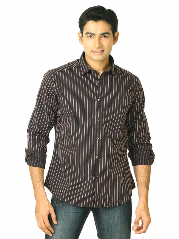 Scullers Men Scul Brown Black Shirts