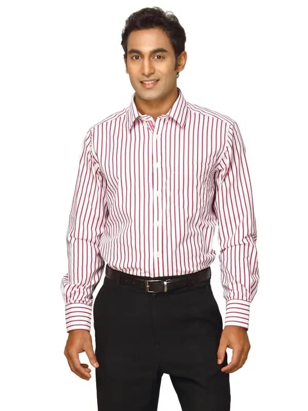Indigo Nation Men Price catch Red White Shirts