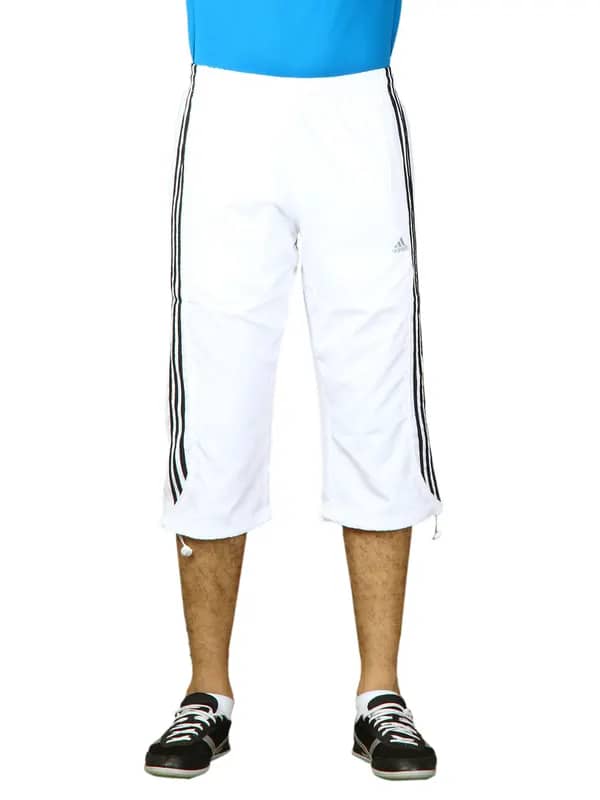 ADIDAS Men Cress 3s3 4 Pan White Capris