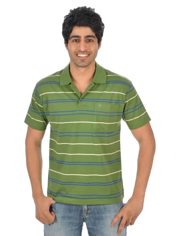 Classic Polo Men Ikon Green Polo Tshirts