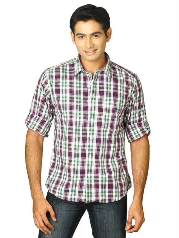 Scullers Men Scul Purple Green Shirts