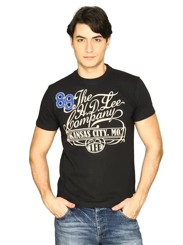 Lee Men kansas cit Black Tshirts