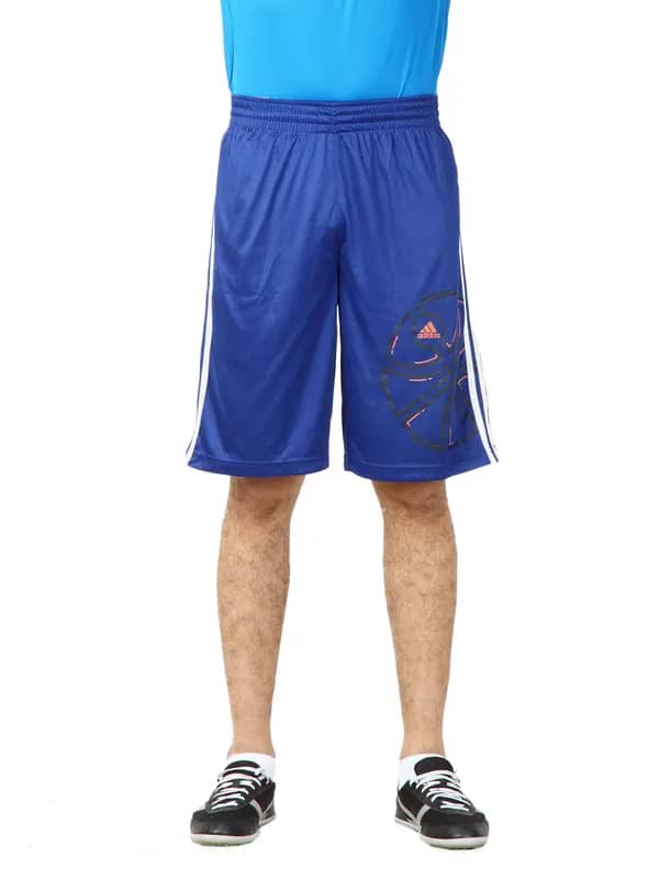 ADIDAS Men Gfx Re V 2L Sho Blue Shorts