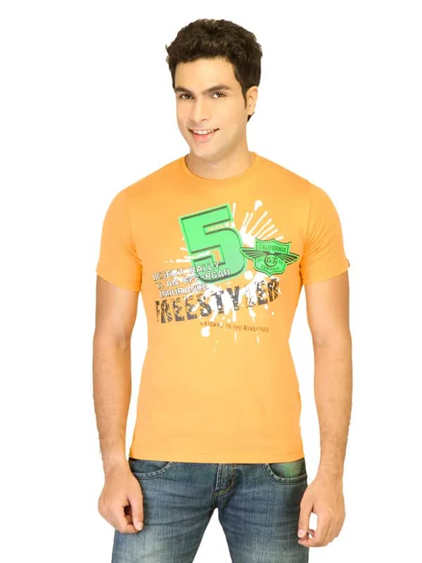 Probase Men Freestyler Yellow Tshirts