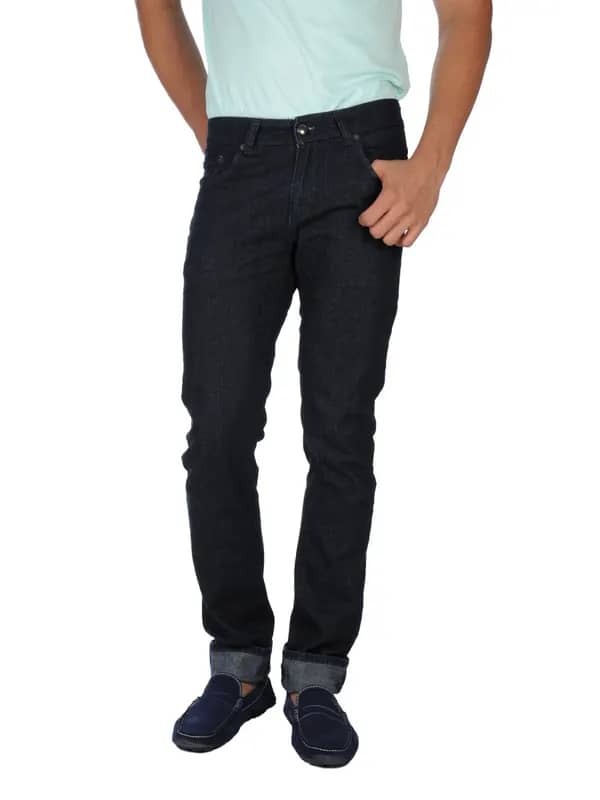 Spykar Men Skinny Low Waist Tight Fit Blue Jeans