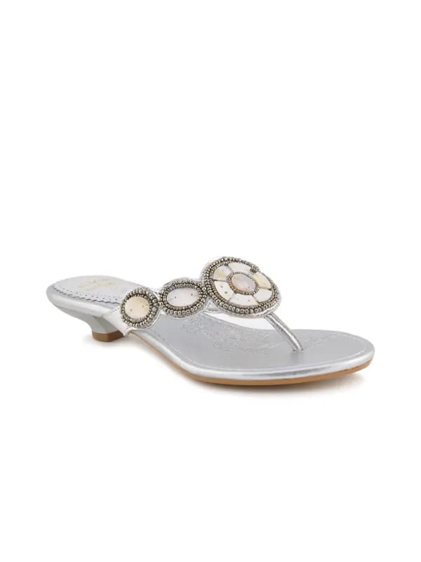 Clarks Women Shona Fringe Leather Silver Flats