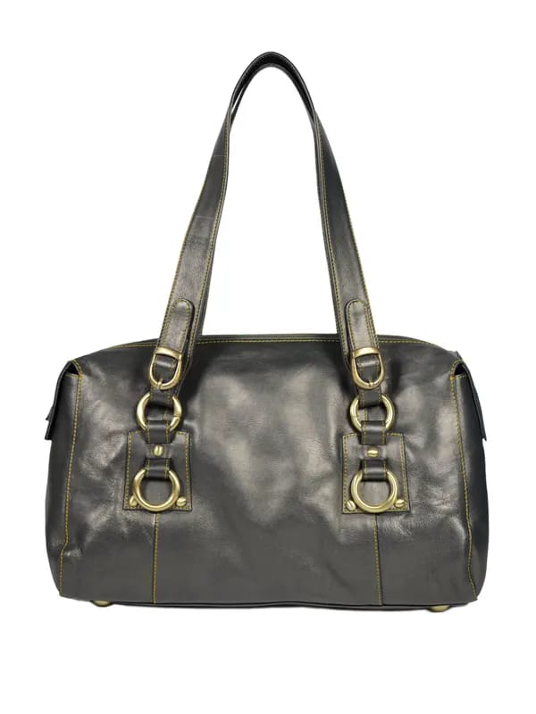 Murcia Women Lambretta Black Green Handbags