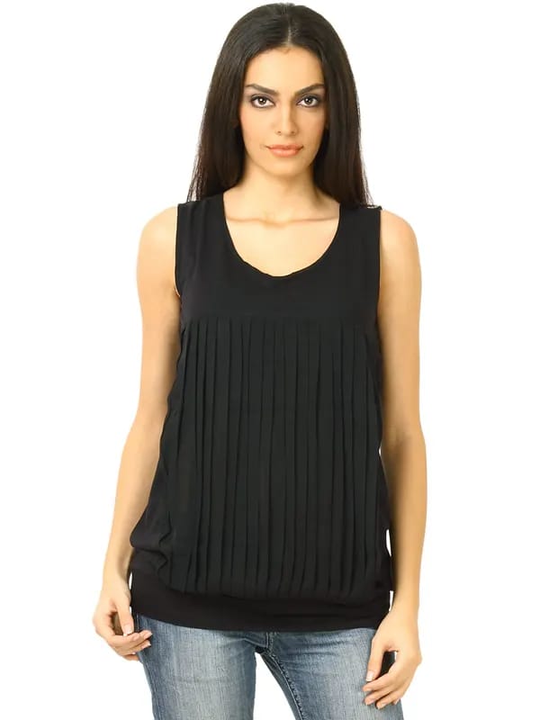 United Colors of Benetton Women Top Black Top