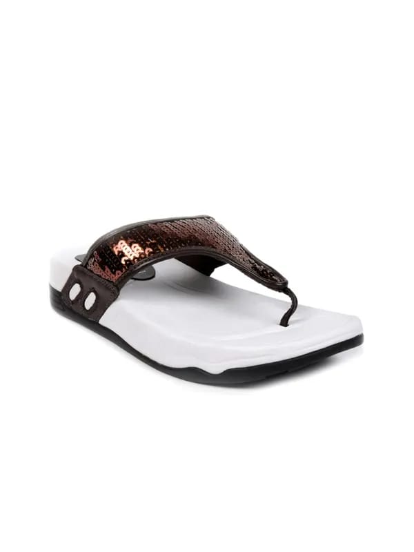 Carlton London Women Glitterati Copper Platforms