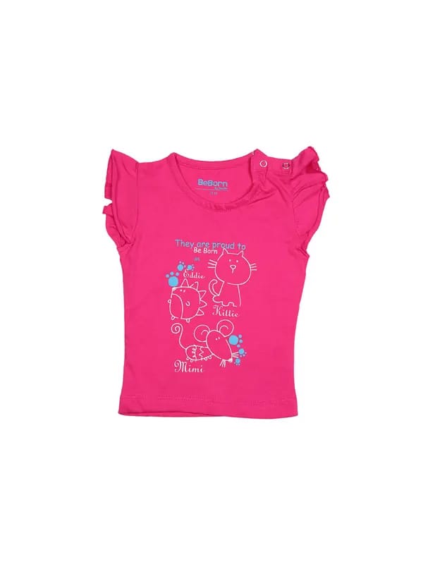 Doodle Girl Be Born Pink Tops