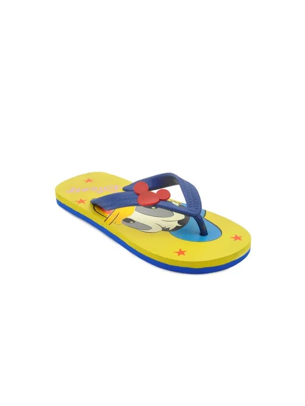 Disney Unisex Kids Basic Yellow Flip Flops
