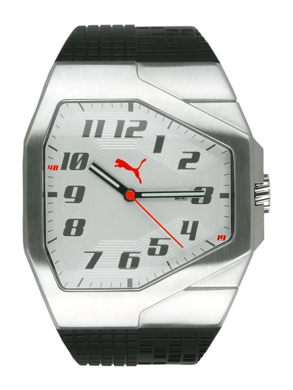 Puma Men Track White Silver Watches