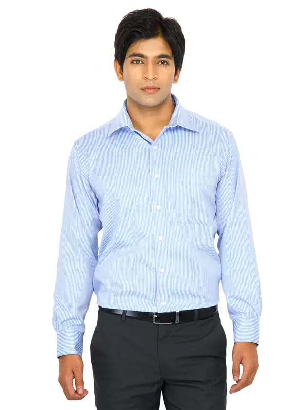 John Miller Men Stripes Blue Shirts