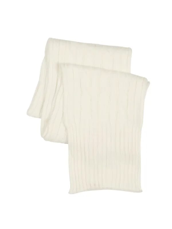 Scullers Women Solid White Scarves
