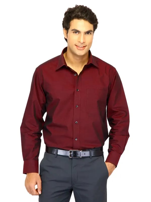 John Miller Men Solid Brown Shirts