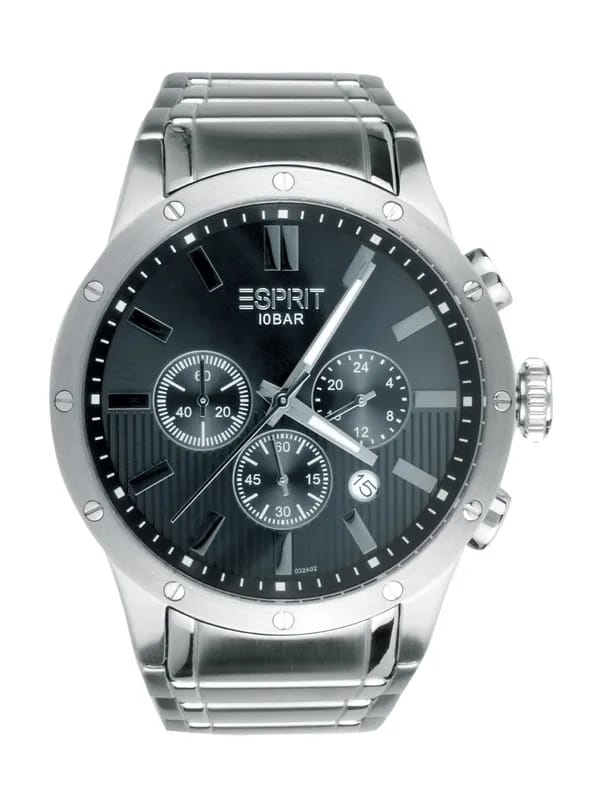 Esprit Men Imapc Silver Black Steel Watch