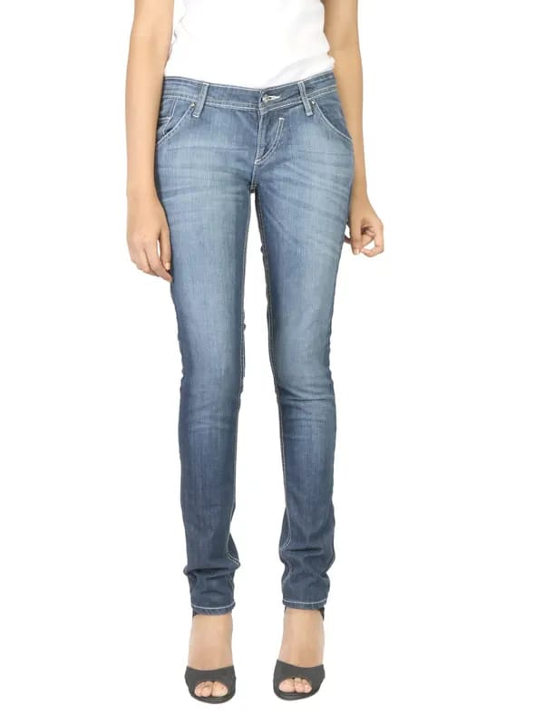Flying Machine Women Low Rise Blue Jeans