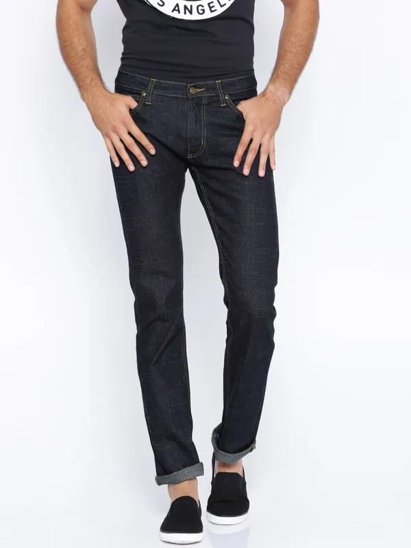 Lee Men Navy Blue Powell Fit Jeans