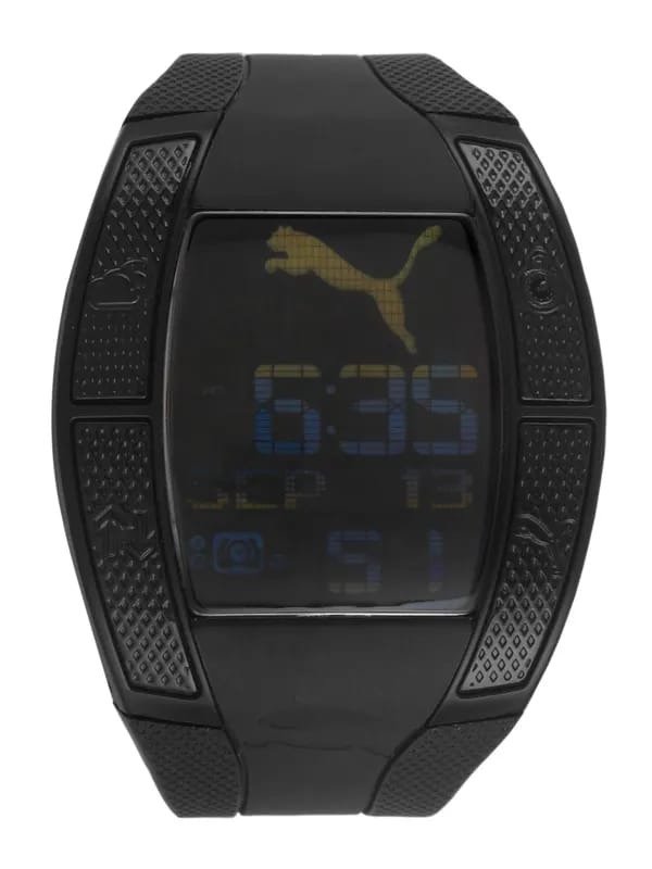 Puma Men Top Fluctuation Gents Black Black Watches
