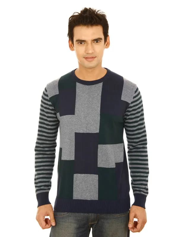United Colors Of Benetton Men Heavy Winter Grey Sweaters