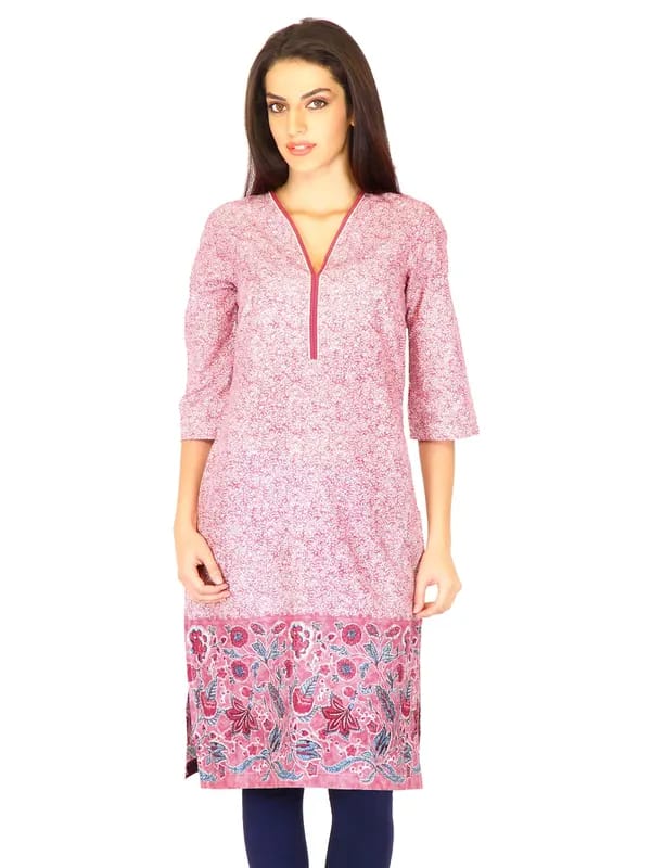 W Women Printed Red Kurtas