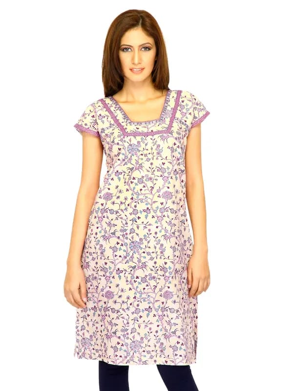 W Women Printed Yellow Kurtas