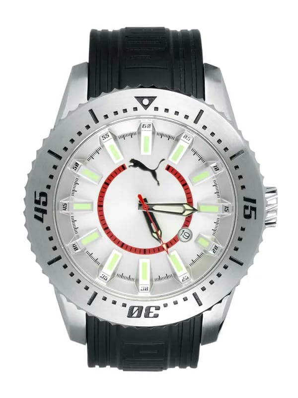 Puma Men Rim White Dial Watch