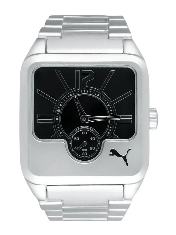 Puma Men Star Dust Black Dial Watch