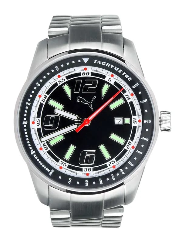 Puma Men Race Luminous 3HD Black Dial Watch