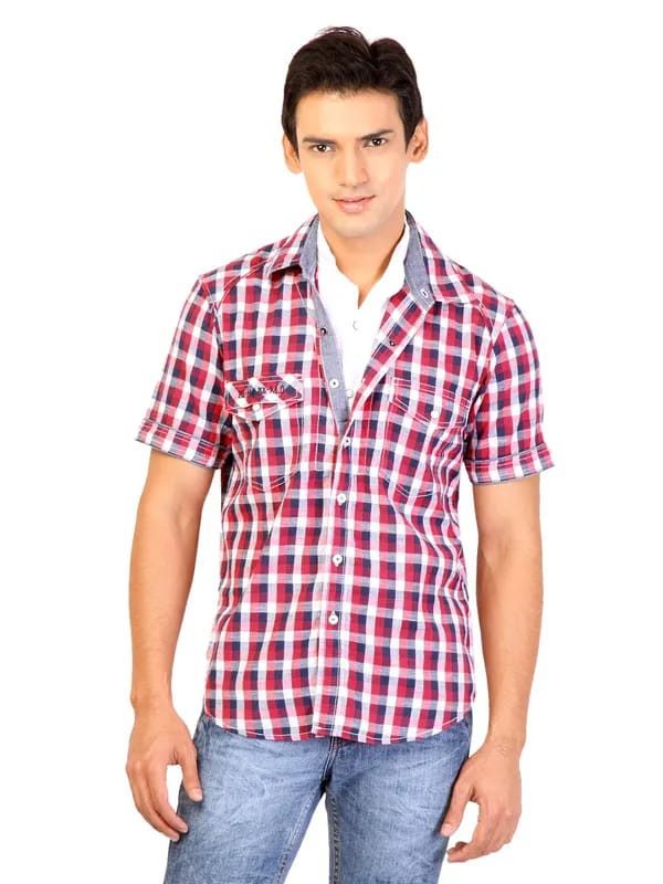 Lee Men Check Red Shirts