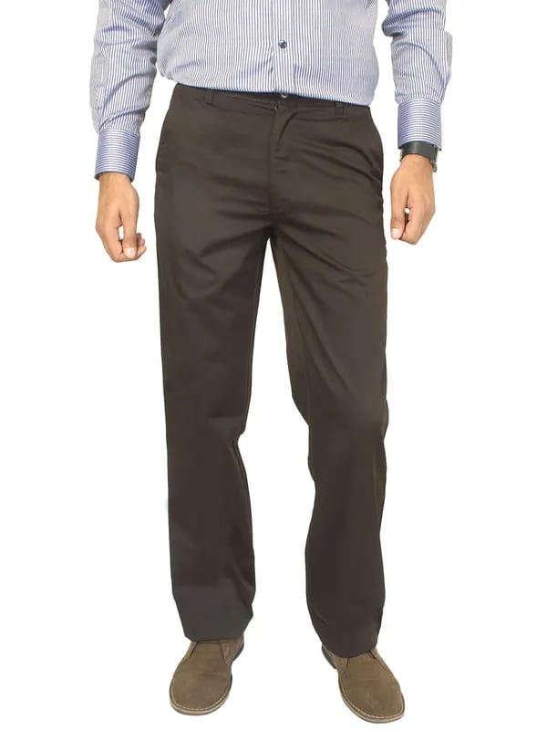 Basics Men Brown Trousers