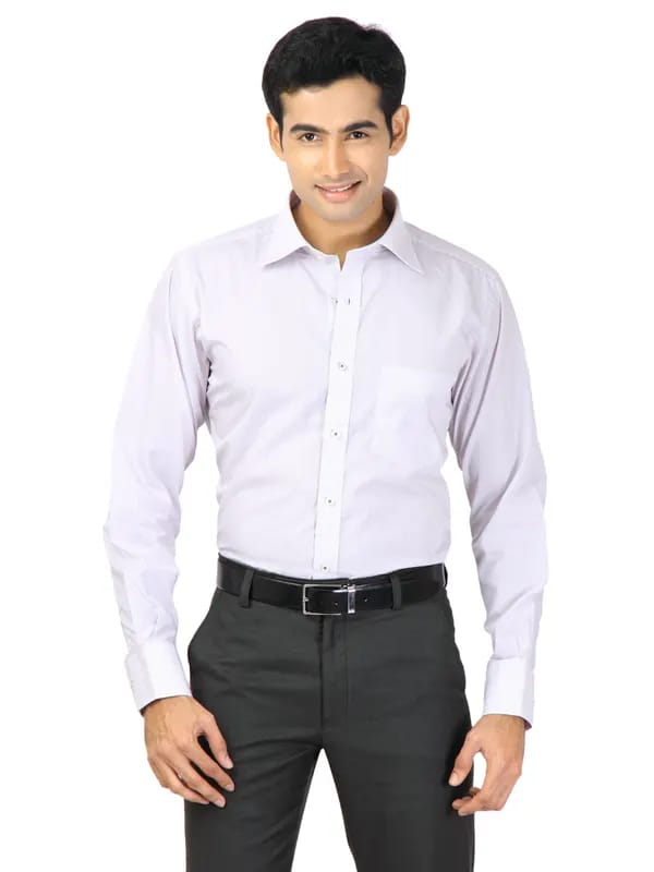 Genesis Men Stripes White Shirts