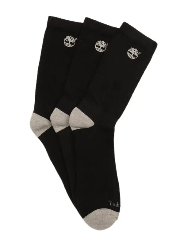 Timberland Men Pack Of 3 Black Socks