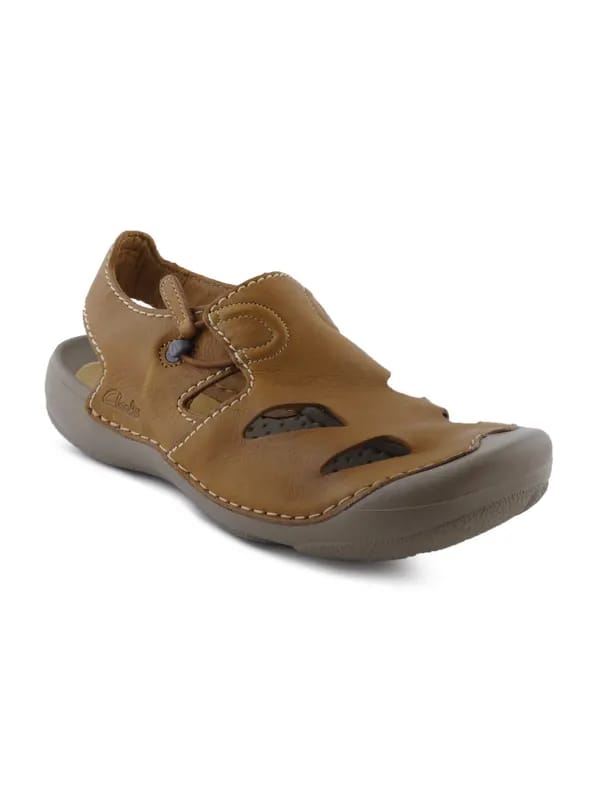 Clarks Men Tan Wild Time Sandals