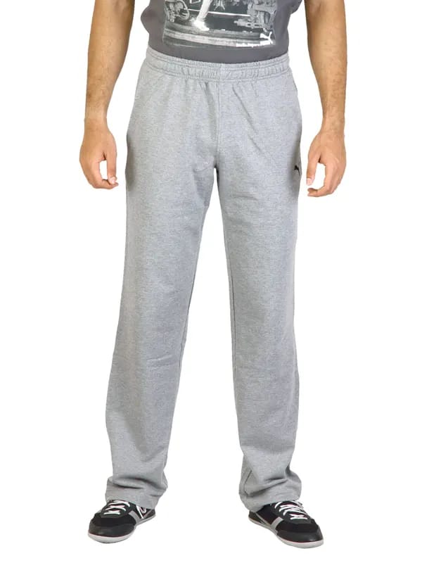 Puma Men Solid Grey Track Pants