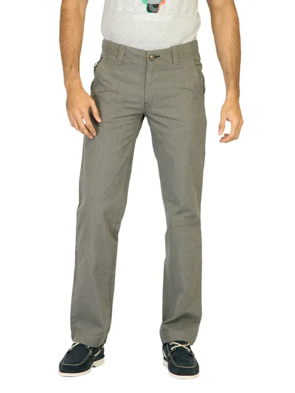 Probase Men Check Black Trousers