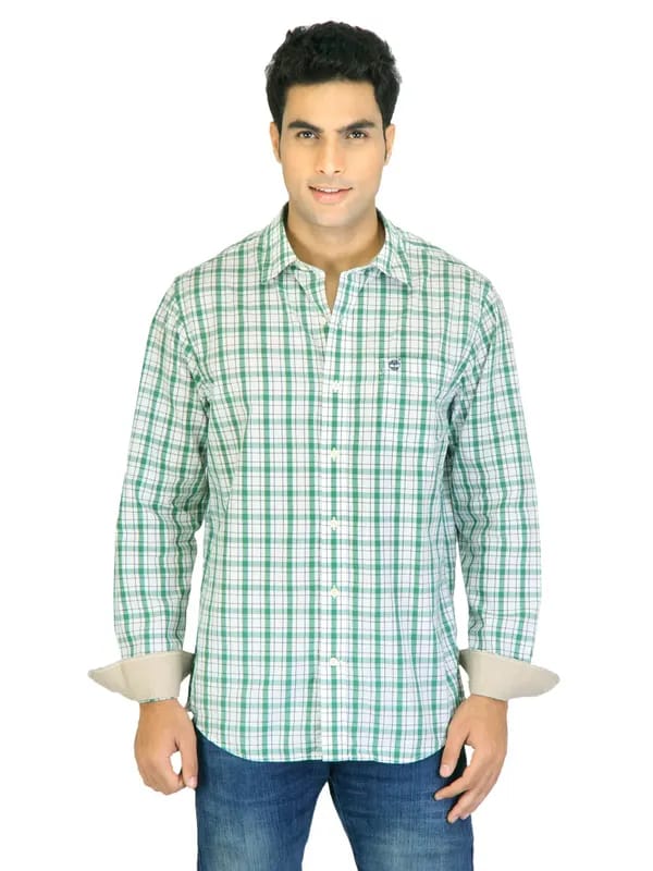 Timberland Men Check Green Shirts