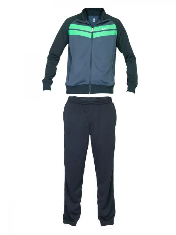 Nike Men Stripe Navy Blue Tracksuits